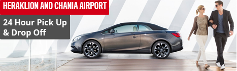 rent a car in Chania and Heraklion airport